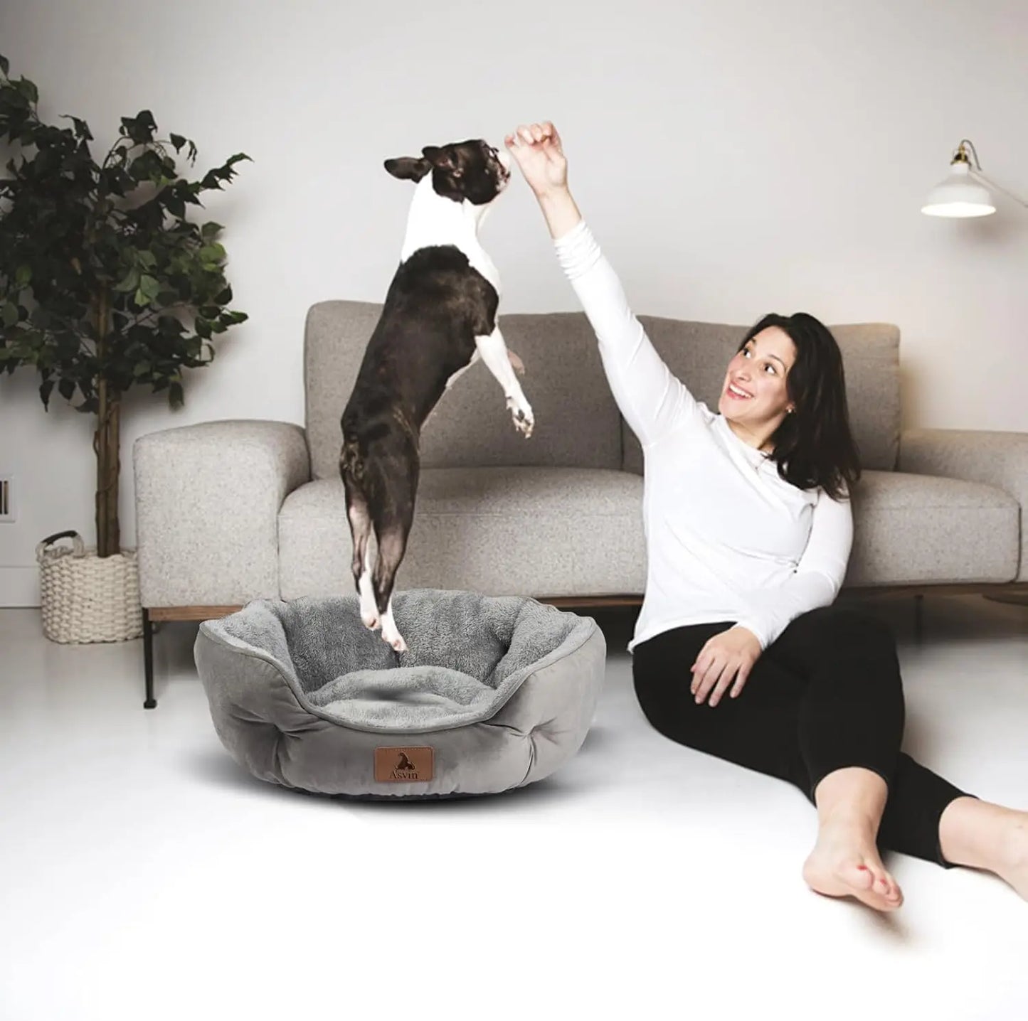 Extra Soft Pet Bed For Dogs And Cats Machine Washable Anti Slip Water Resistant