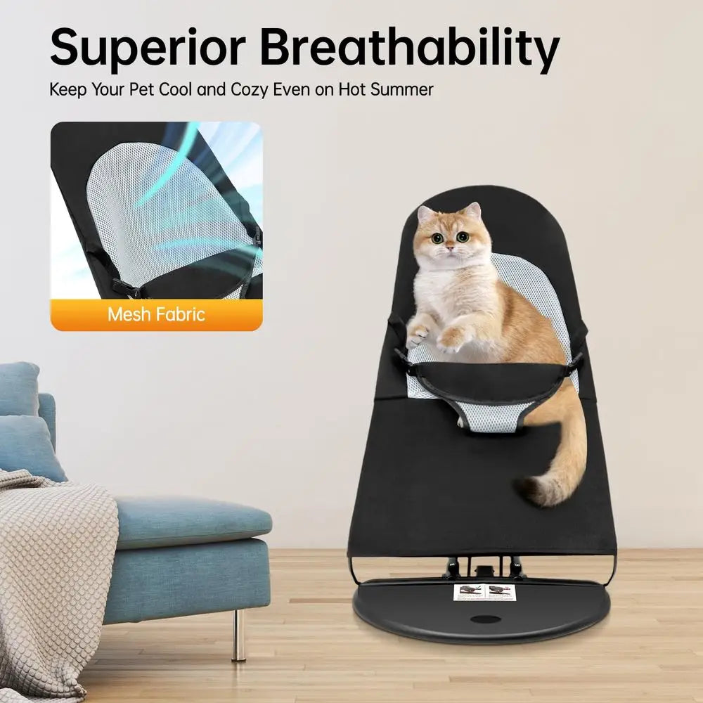 Portable Foldable Pet Rocker Bed Height Adjustable