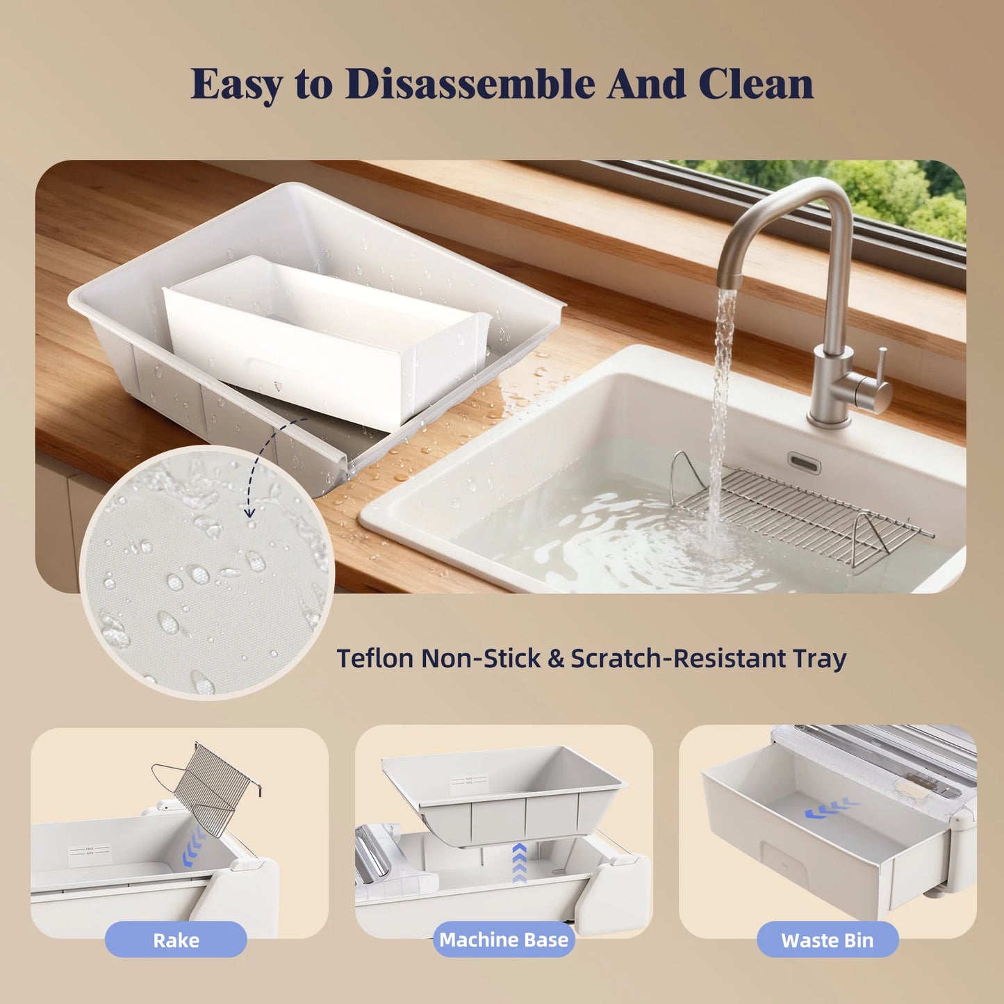 Fully Open Self Cleaning Cat Litter Box With App Control