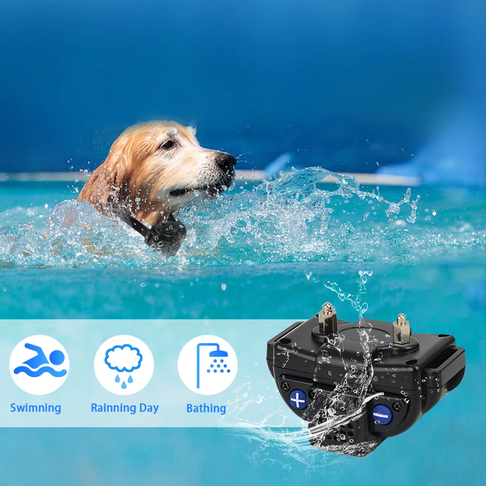 Wodondog 2km Dog Training Collar With Walkie Talkie Rechargeable Waterproof