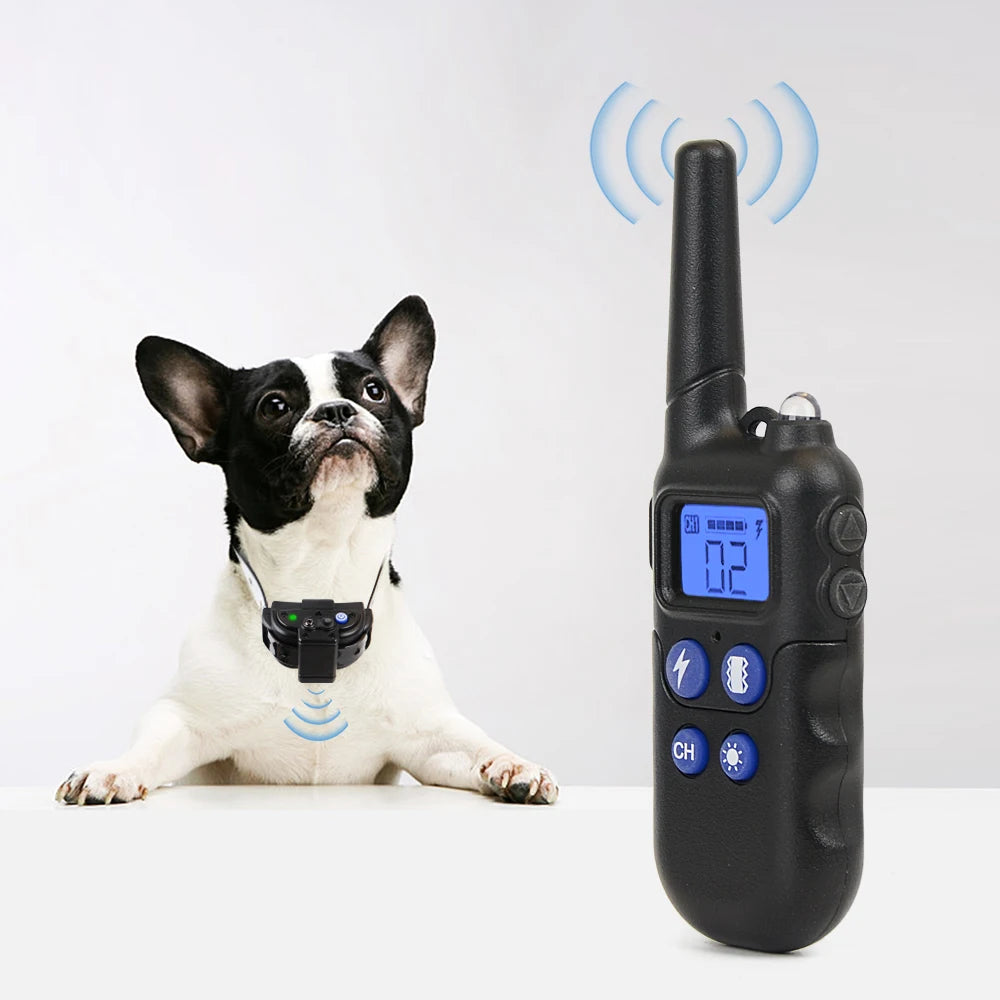 Wodondog 2km Dog Training Collar With Walkie Talkie Rechargeable Waterproof