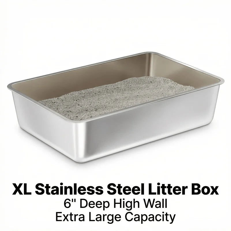 Heavy Duty Cat Litter Box For Big Cats And Rabbits