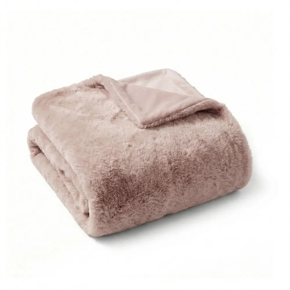 Waterproof Faux Fur Pet Throw Blanket For Cats And Dogs Washable