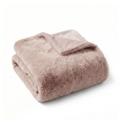 Waterproof Faux Fur Pet Throw Blanket For Cats And Dogs Washable