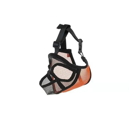 NONECN Dog Muzzle Adjustable Breathable Nylon Anti Bark Bulldog Mask