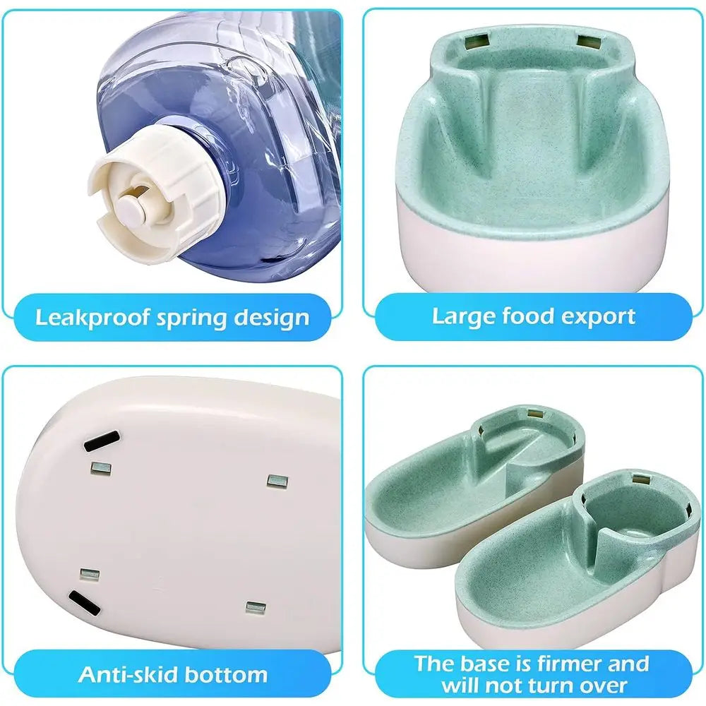 Automatic Pet Feeder And Water Dispenser For Cats And Dogs