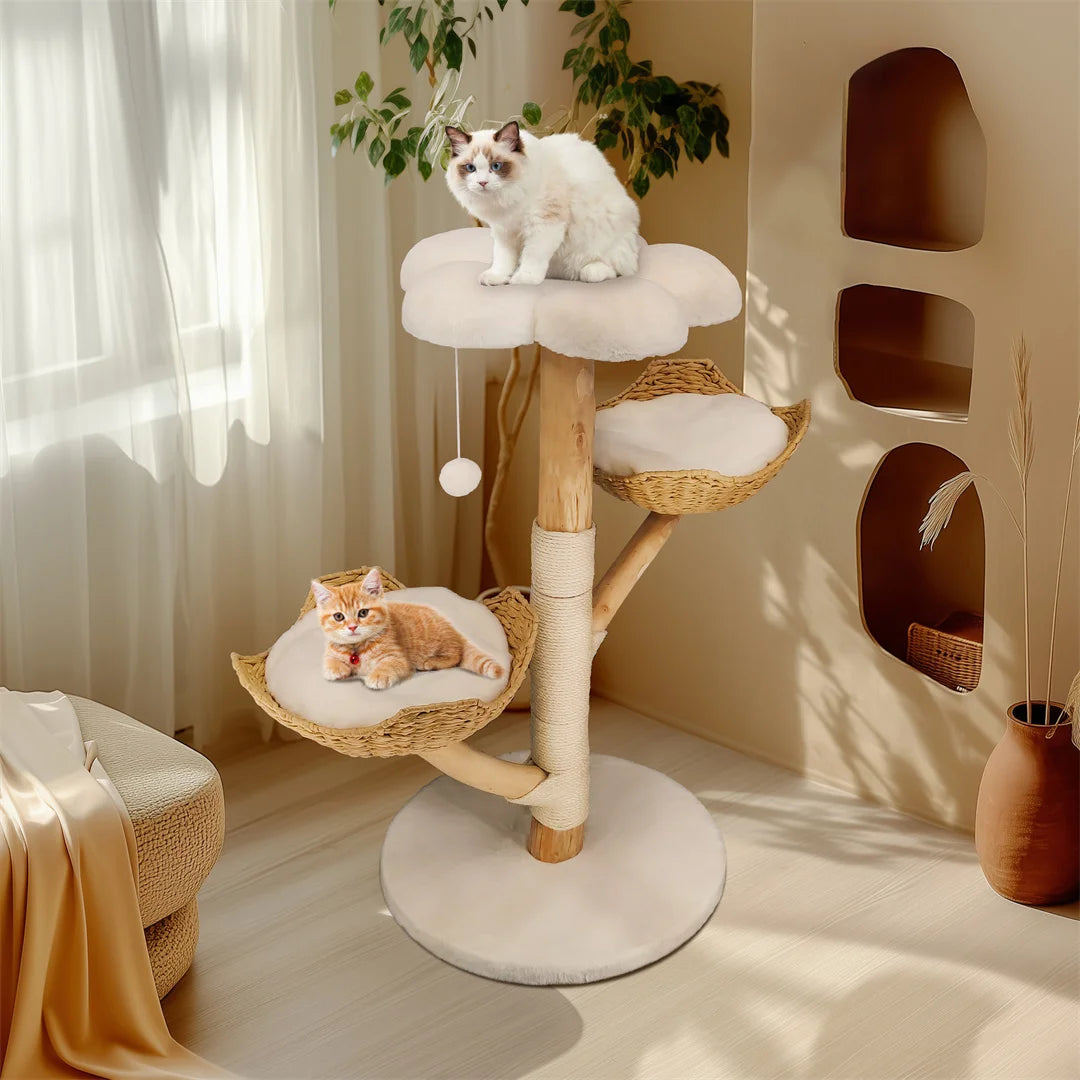 BINGOPAW Modern Cat Tree Climbing Furniture With Scratching Post