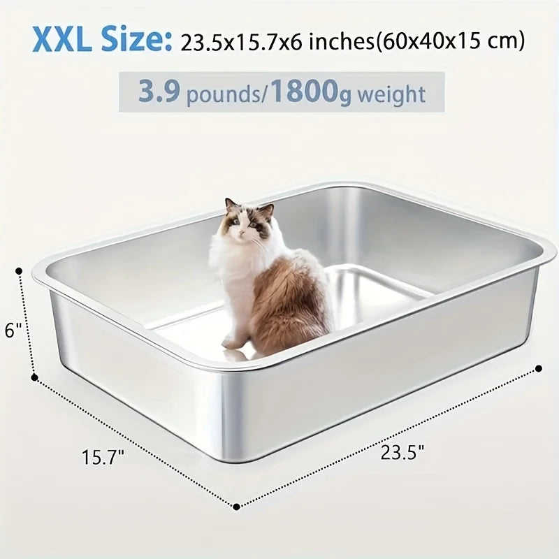Heavy Duty Cat Litter Box For Big Cats And Rabbits