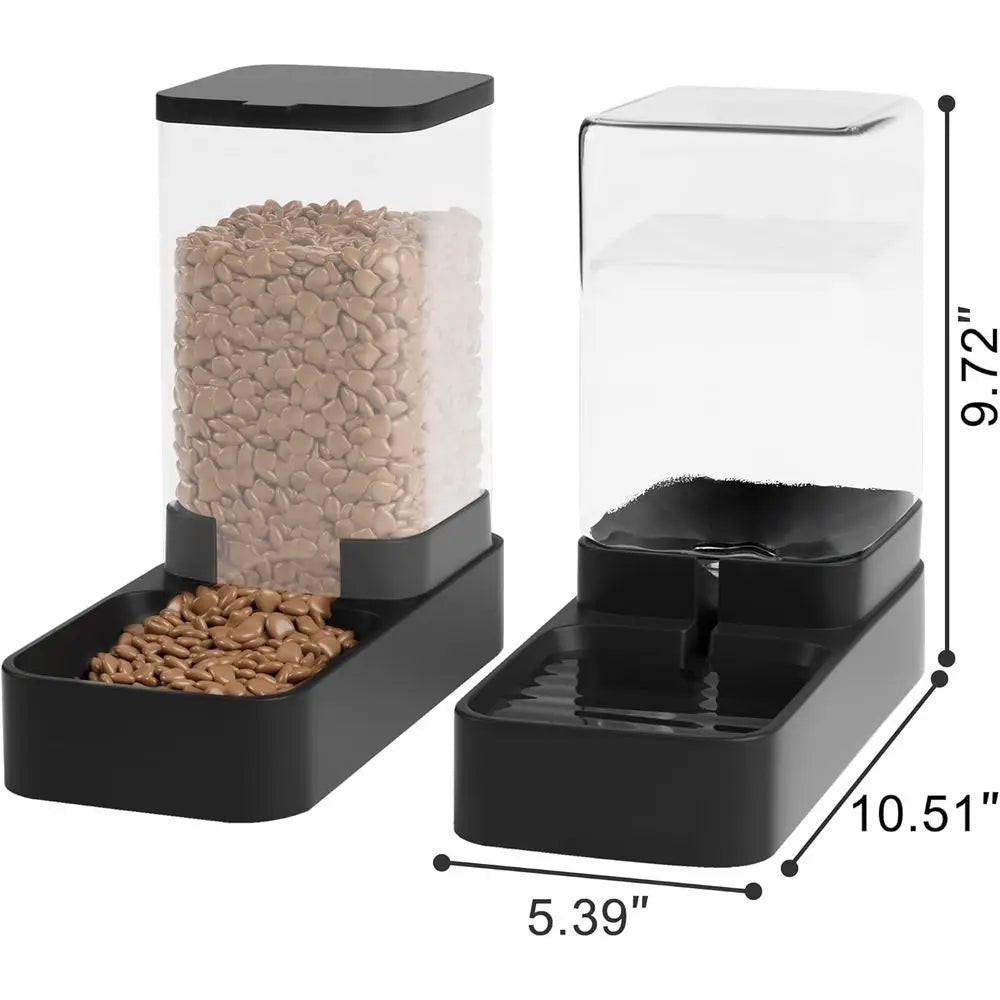 Automatic Cat Feeder And Water Dispenser Set For Cats And Small Medium Dogs