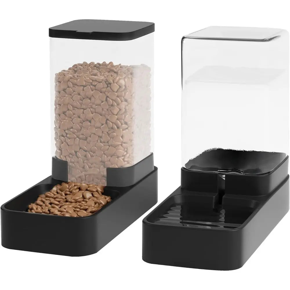 Automatic Cat Feeder And Water Dispenser Set For Cats And Small Medium Dogs