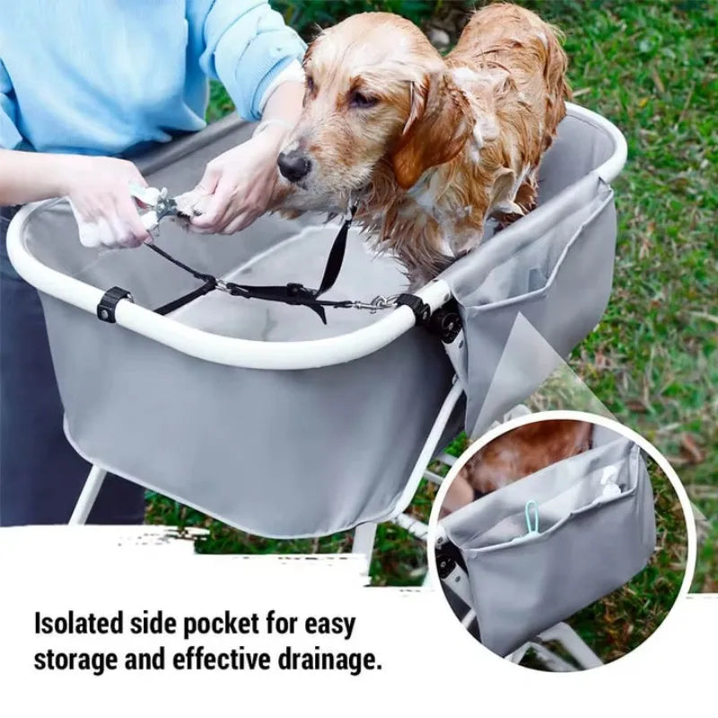 NONE Elevated Dog Bath Tubs Foldable Bathing Station For Pets
