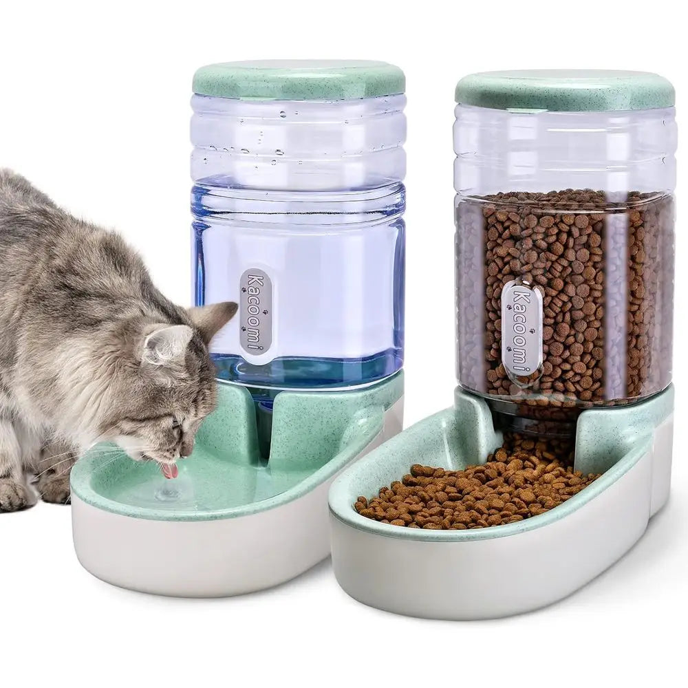 Automatic Pet Feeder And Water Dispenser For Cats And Dogs