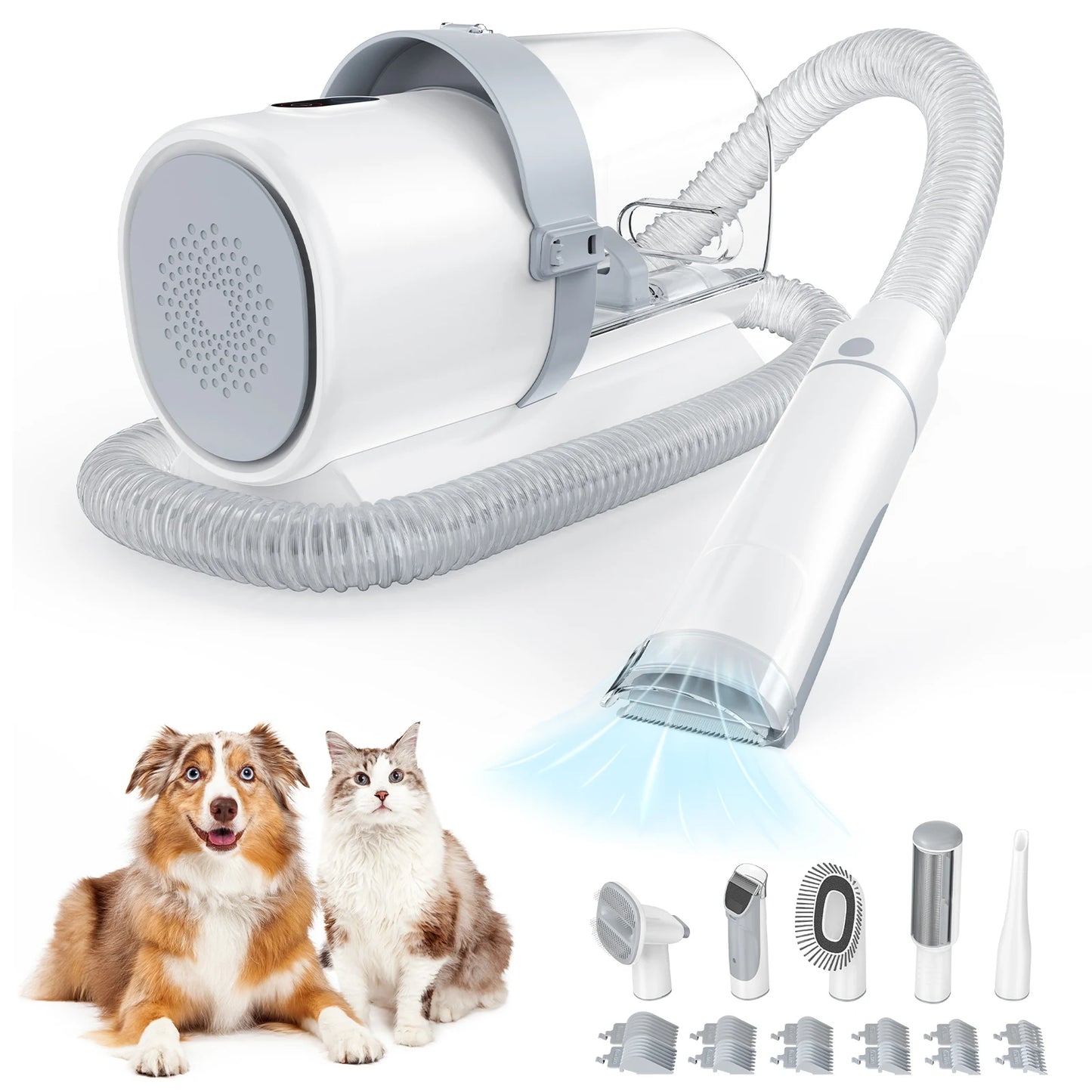 JHK 2.5L Pet Grooming Vacuum Kit 3 Suction Modes Clippers