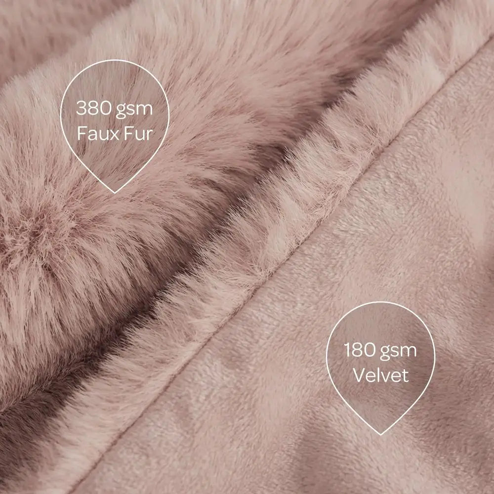 Waterproof Faux Fur Pet Throw Blanket For Cats And Dogs Washable
