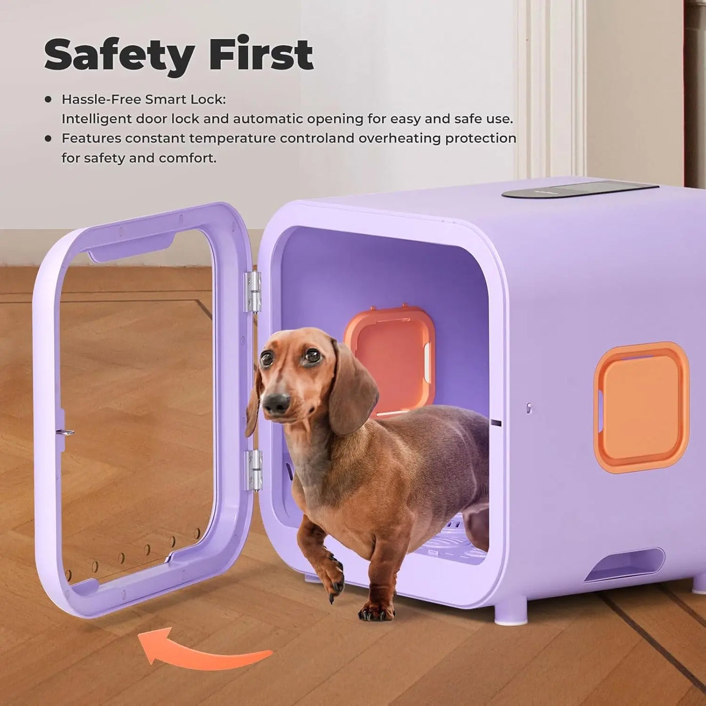 Ultra Quiet Pet Dryer Box Smart Temp Control And Lock