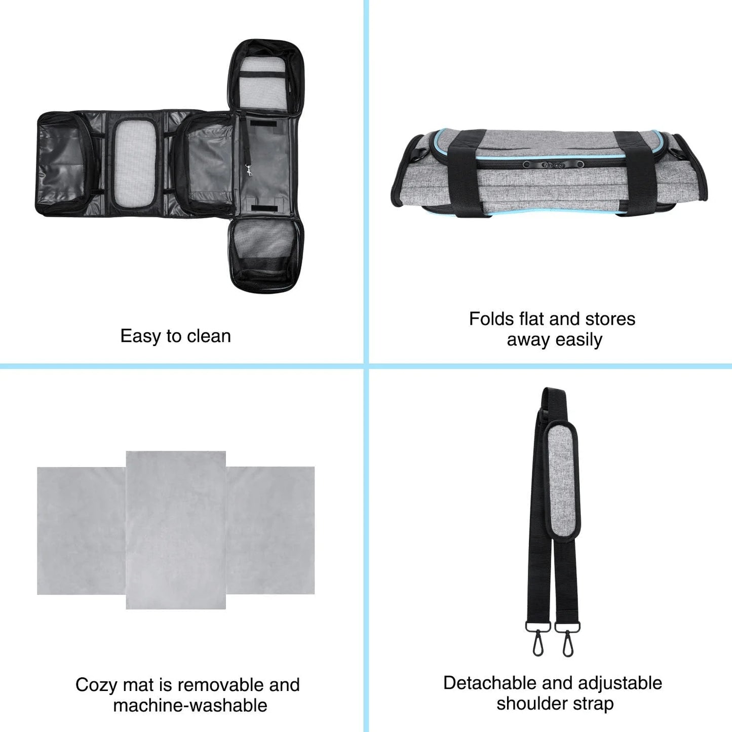 Airline Approved Pet Carrier Backpack With Removable Fleece Pad