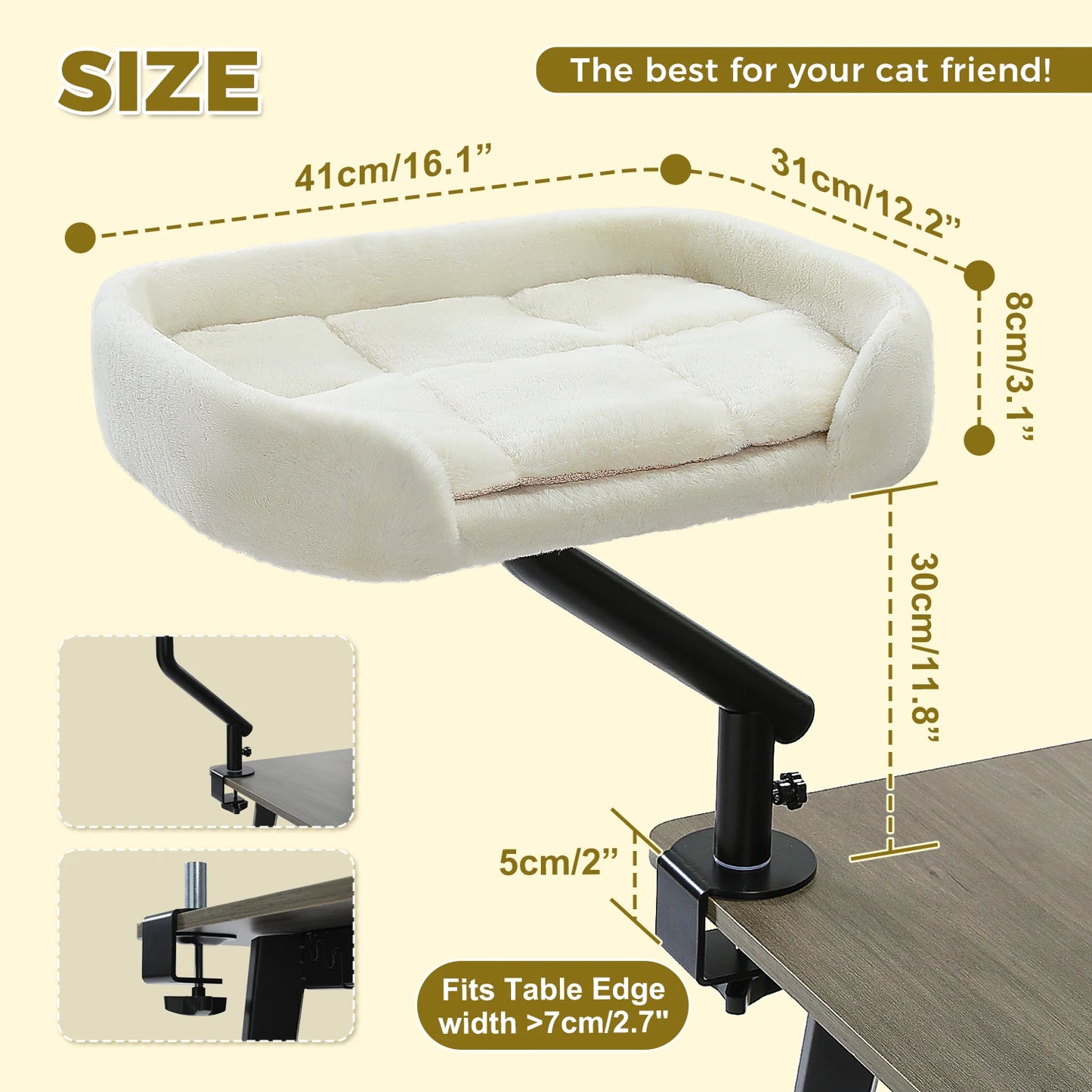 PAWZ Road Cat Desk Bed 360 Rotating Indoor Hammock