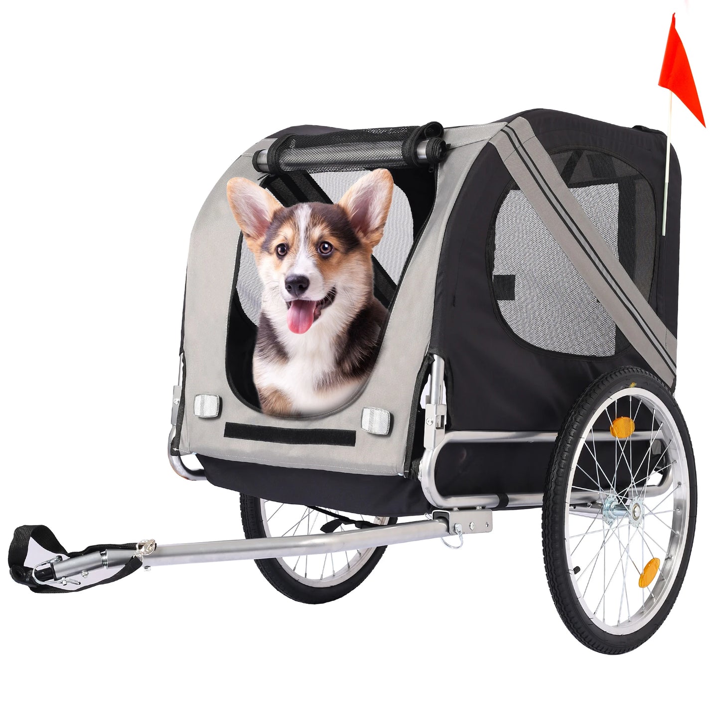 HiMISS Dog Bike Trailer Stroller Bicycle Carrier Quick Release Wheels