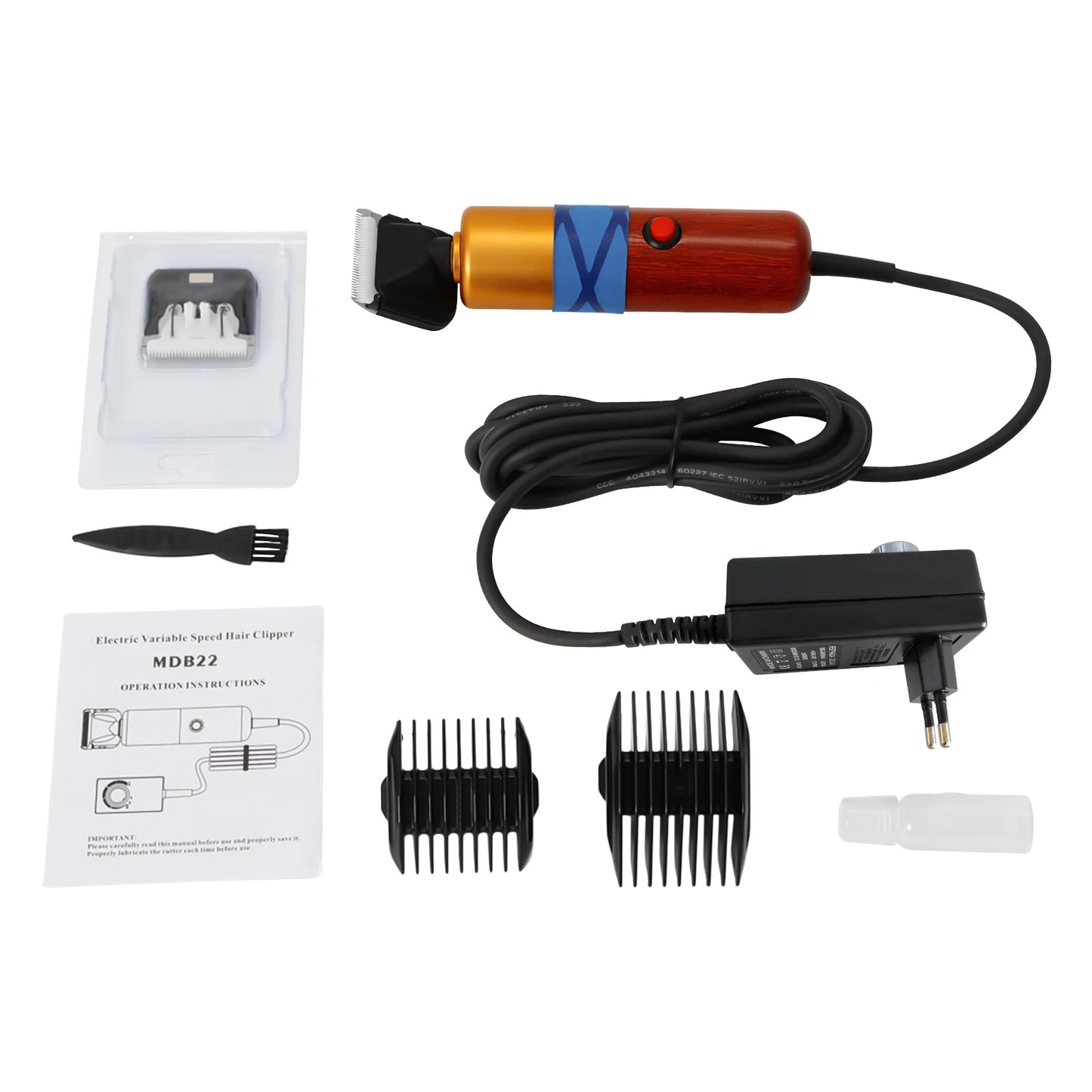 Low Noise Pet Hair Clipper Professional Electric Variable Speed Trimmer