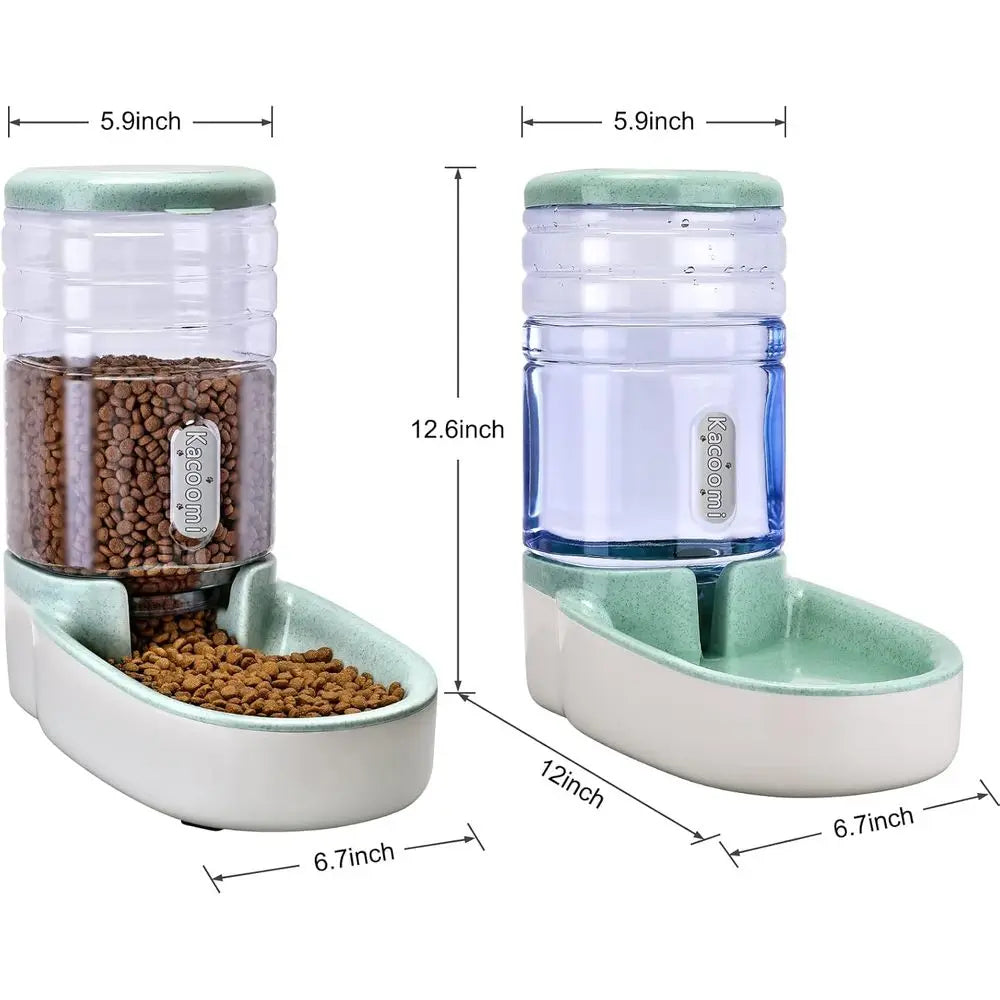 Automatic Pet Feeder And Water Dispenser For Cats And Dogs
