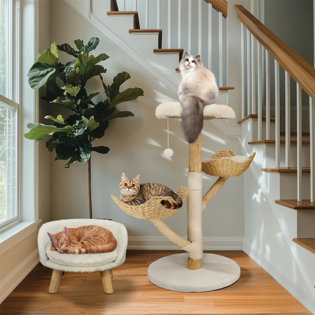 BINGOPAW Modern Cat Tree Climbing Furniture With Scratching Post