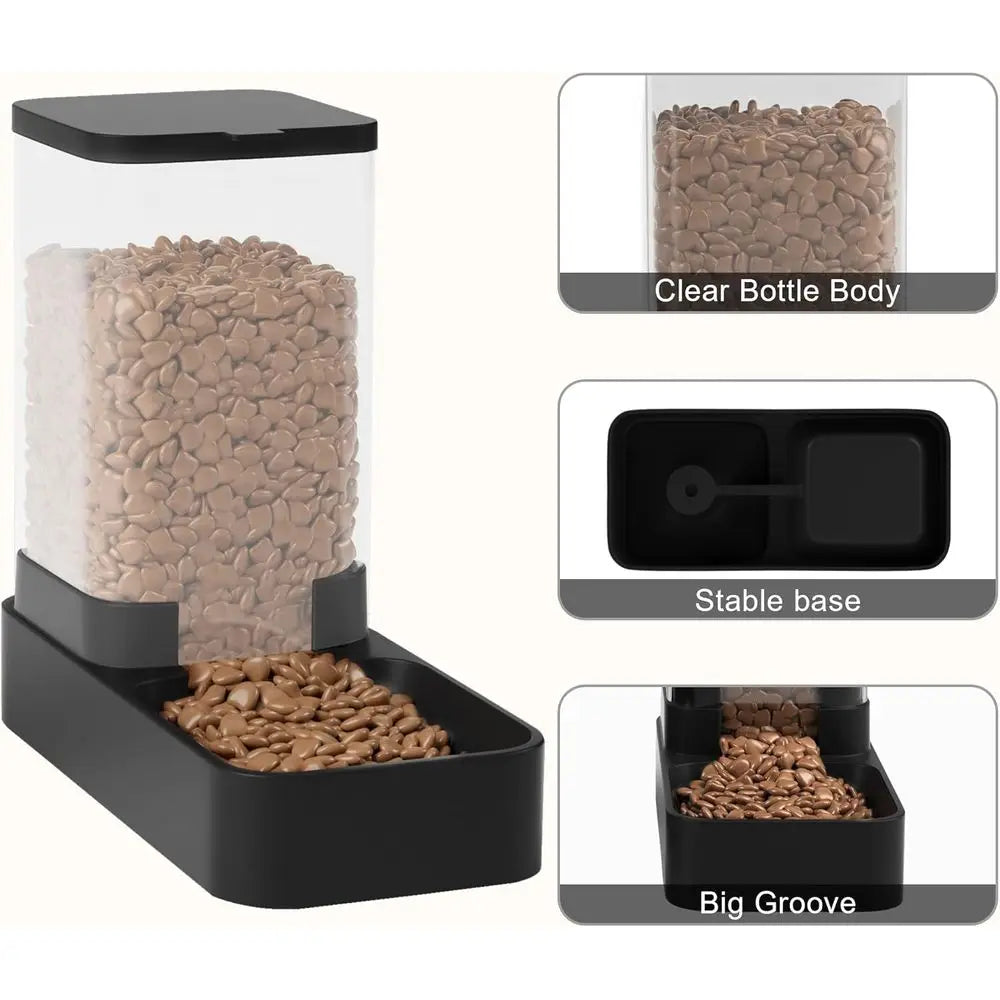 Automatic Cat Feeder And Water Dispenser Set For Cats And Small Medium Dogs