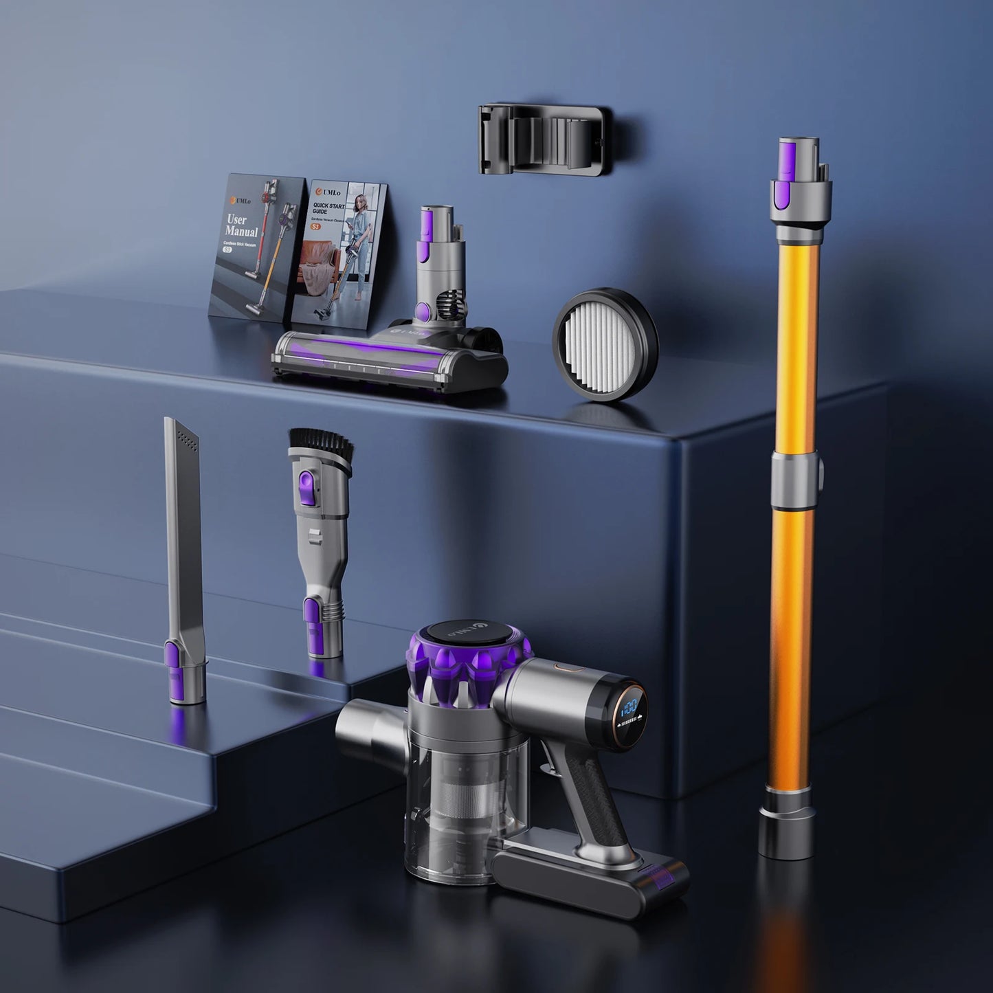 INSE Cordless Vacuum Cleaner 40KPa 55Min Runtime for Pet Hair