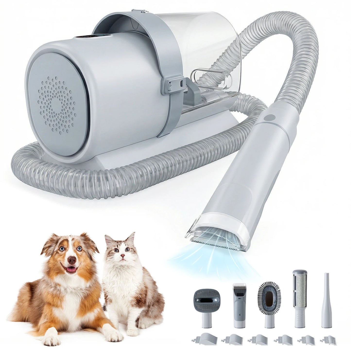 JHK 2.5L Pet Grooming Vacuum Kit 3 Suction Modes Clippers