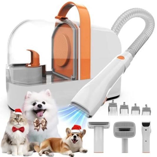 Dog Grooming Vacuum With Pet Clippers 12000Pa Power Low Noise