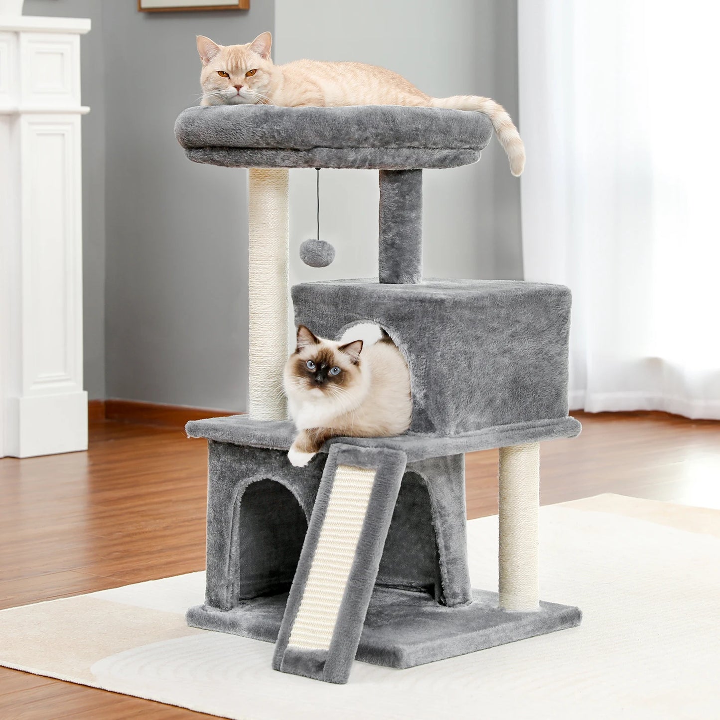 PAWZ Road Large Cat Tree Indoor Multi-Level Tower Condos