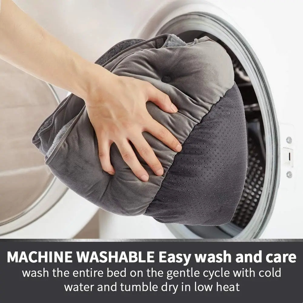Extra Soft Pet Bed For Dogs And Cats Machine Washable Anti Slip Water Resistant