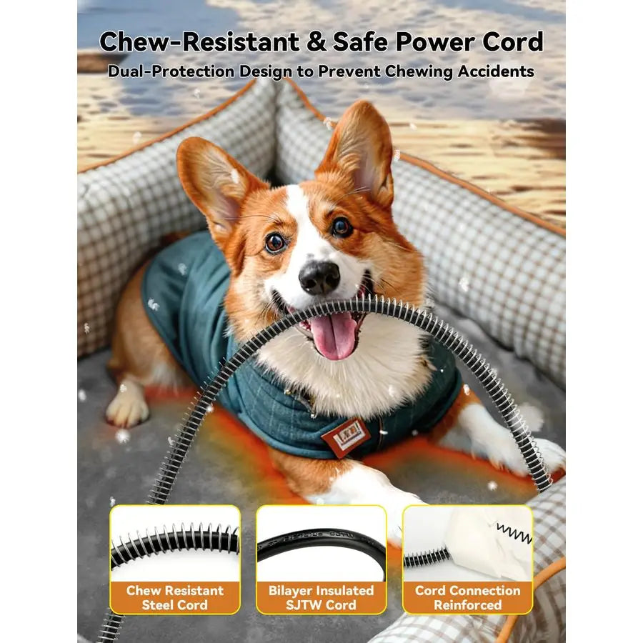 Pet Heating Pad For Dogs And Cats Waterproof Outdoor Bed